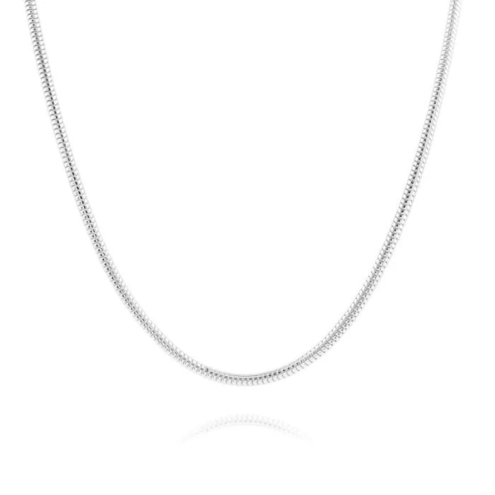 Sterling Silver 3mm Snake Chain Necklace