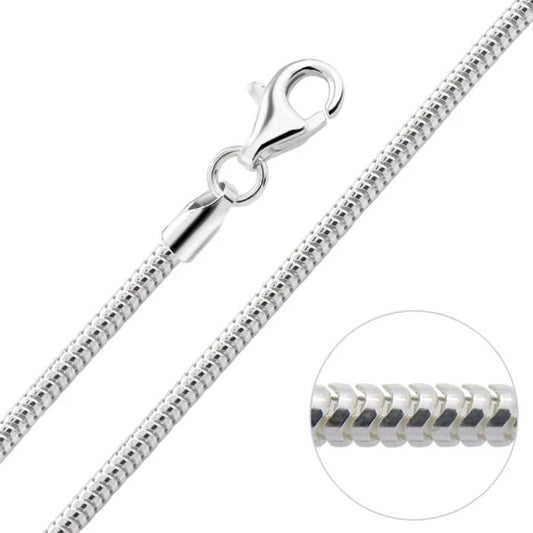 Sterling Silver 1.9mm Snake Chain Necklace
