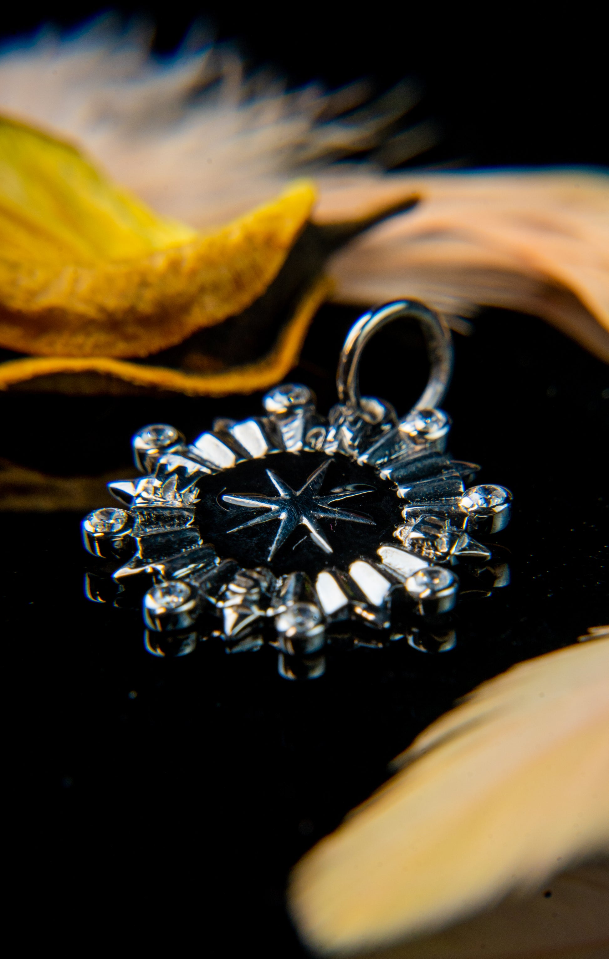 Silver Necklace Elegant Compass Amulet Necklace 4