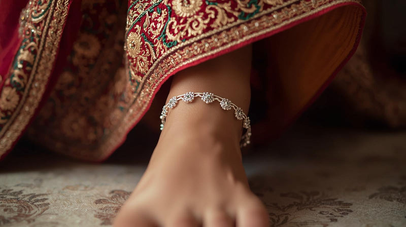 Anklets in Sterling Silver: The Perfect Accessory for Indian Ethnic Wear