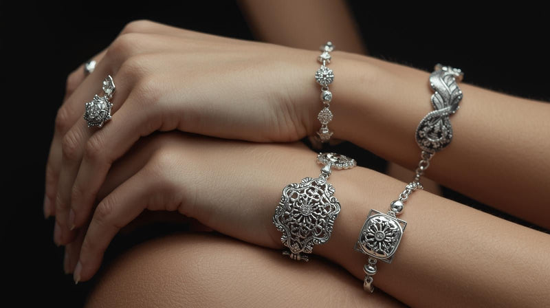 Hands In Silver: Silver Bracelet Designs That All Bracelet-Lovers Would Want - VerveJewels