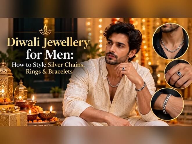 Diwali Jewellery for Men: How to Style Silver Chains, Rings & Bracelets - VerveJewels
