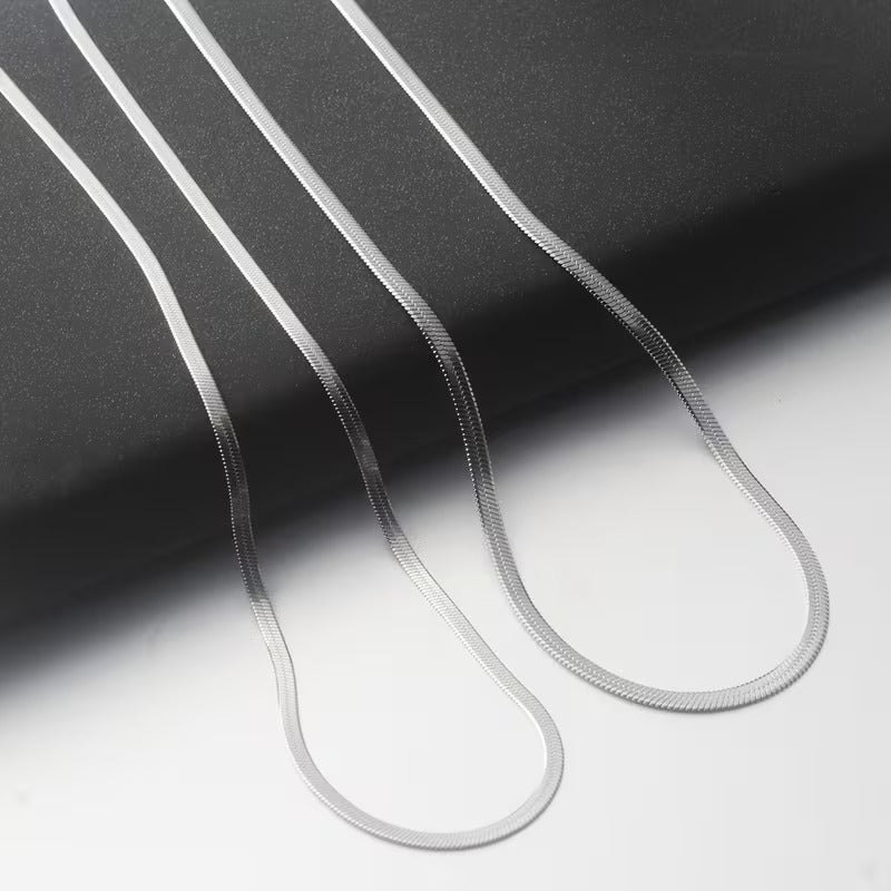 925 Sterling Silver Viper Chain