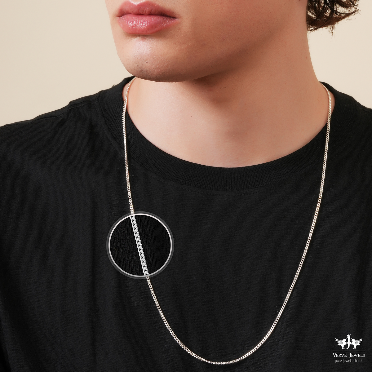 14 Inch Thin Chain Mens Curb Chain Necklace 925 Sterling Silver