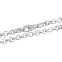 Anchor Chain Neckalce 925 Sterling Silver 22 Inch - Men's