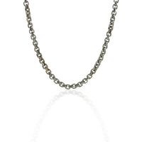 Anchor Chain Neckalce 925 Sterling Silver 23 Inch - Men's