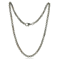 Anchor Chain Neckalce 925 Sterling Silver 23 Inch - Men's