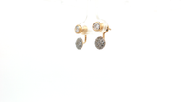 Sterling Silver Stud Earrings with Round CZ