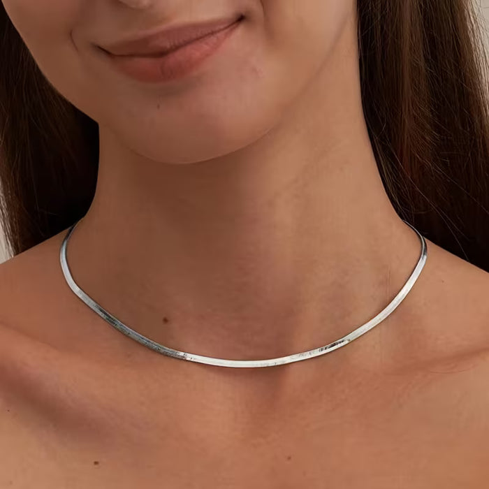 925 Sterling Silver Viper Chain