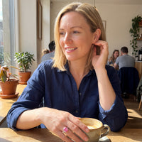 Cushion-Cut Synthetic Pink Topaz Ring with CZ Accents in Silver