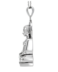 Sterling Silver 92.5 Lord Mahavir Pendant Necklace – Emblem of Peace & Enlightenment
