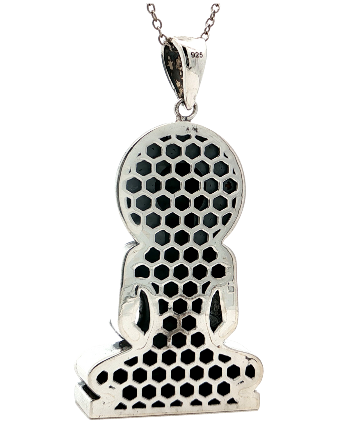 Sterling Silver 92.5 Lord Mahavir Pendant Necklace – Emblem of Peace & Enlightenment