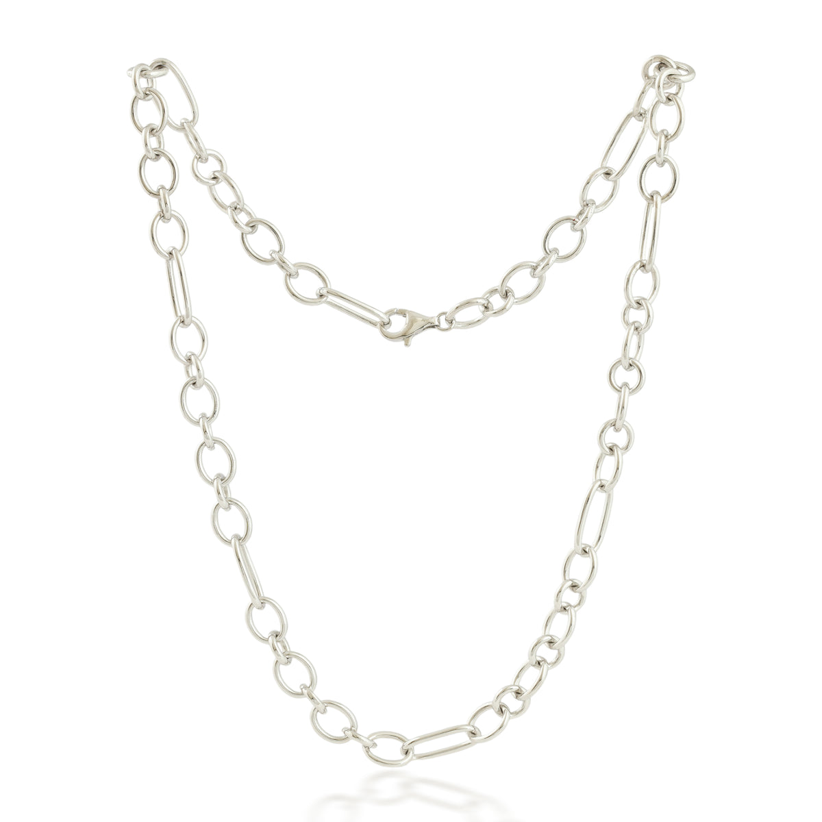 Anchor Chain Neckalce 925 Sterling Silver 30 Inch - Men's
