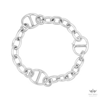 Solid 925 Sterling Silver Link Chain Bracelet - Unisex