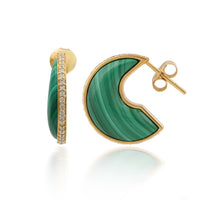 Malachite Eclipse Hoops – VerveJewels