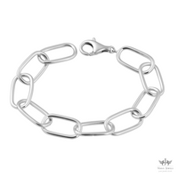 926 Sterling Silver Paperclip Chain Bracelet - Unisex