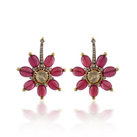 Rosé Bloom Drop Earrings – VerveJewels