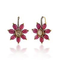 Rosé Bloom Drop Earrings – VerveJewels
