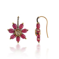 Rosé Bloom Drop Earrings – VerveJewels