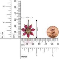 Rosé Bloom Drop Earrings – VerveJewels