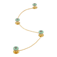 Mint Bloom Kurta Button Set