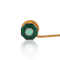 Regal Chrysoprase Hexa Kurta Button Set