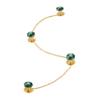 Regal Chrysoprase Hexa Kurta Button Set