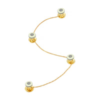 Noor – Classic Ivory Enamel Kurta Button with Diamond Cluster