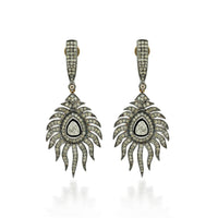 Royal Plume – Victorian Diamond Drop Earrings