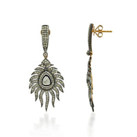 Royal Plume – Victorian Diamond Drop Earrings