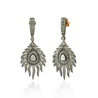 Royal Plume – Victorian Diamond Drop Earrings