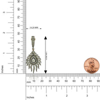 Royal Plume – Victorian Diamond Drop Earrings