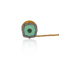 Zehra – Enamel & Diamond Kurta Buttons Set in Gold Finish