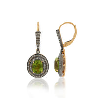 Olive Luxe Peridot Drop Earrings