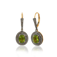Olive Luxe Peridot Drop Earrings