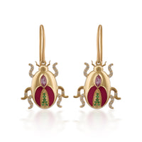 Gilded Beetle Bloom Earrings – VerveJewels