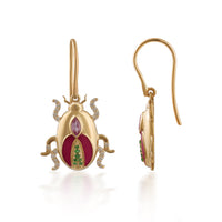 Gilded Beetle Bloom Earrings – VerveJewels