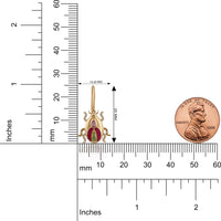 Gilded Beetle Bloom Earrings – VerveJewels