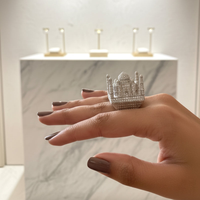 Taj Mahal Inspired Unisex Ring - A Tribute to India’s Iconic Heritage