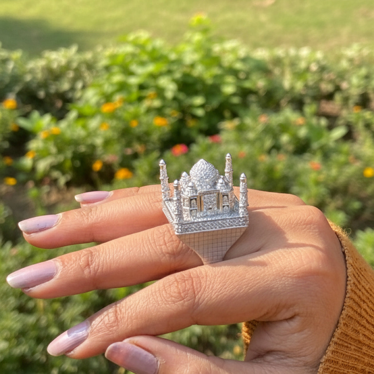 Taj Mahal Inspired Unisex Ring - A Tribute to India’s Iconic Heritage