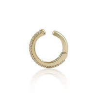 Lustre Pavé Diamond Ear Cuff – 18K Gold Yellow Gold Plated Elegance