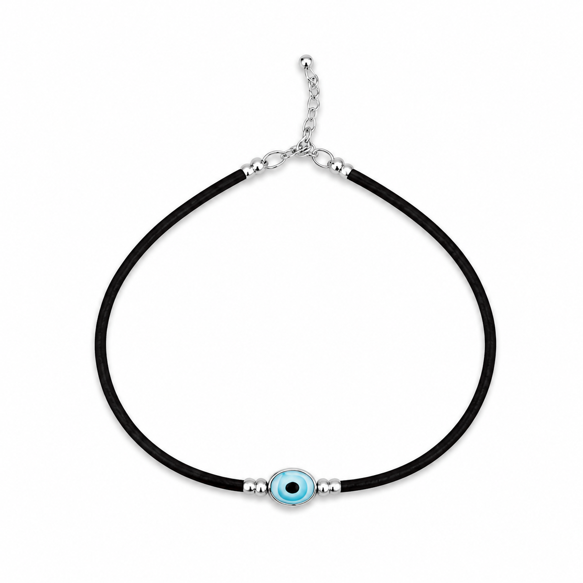 925 Sterling Silver Evil Eye Anklet for Women | Nazar Protection Payal