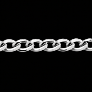 Silver Curb Chains