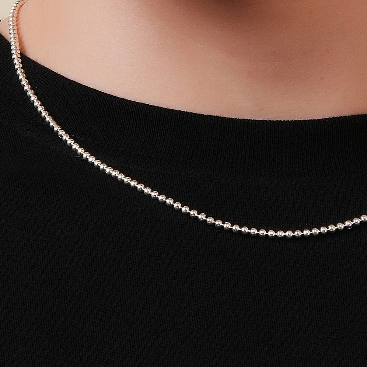 Ball Chain Necklace 925 Sterling Silver 2.4mm - Men's – VerveJewels