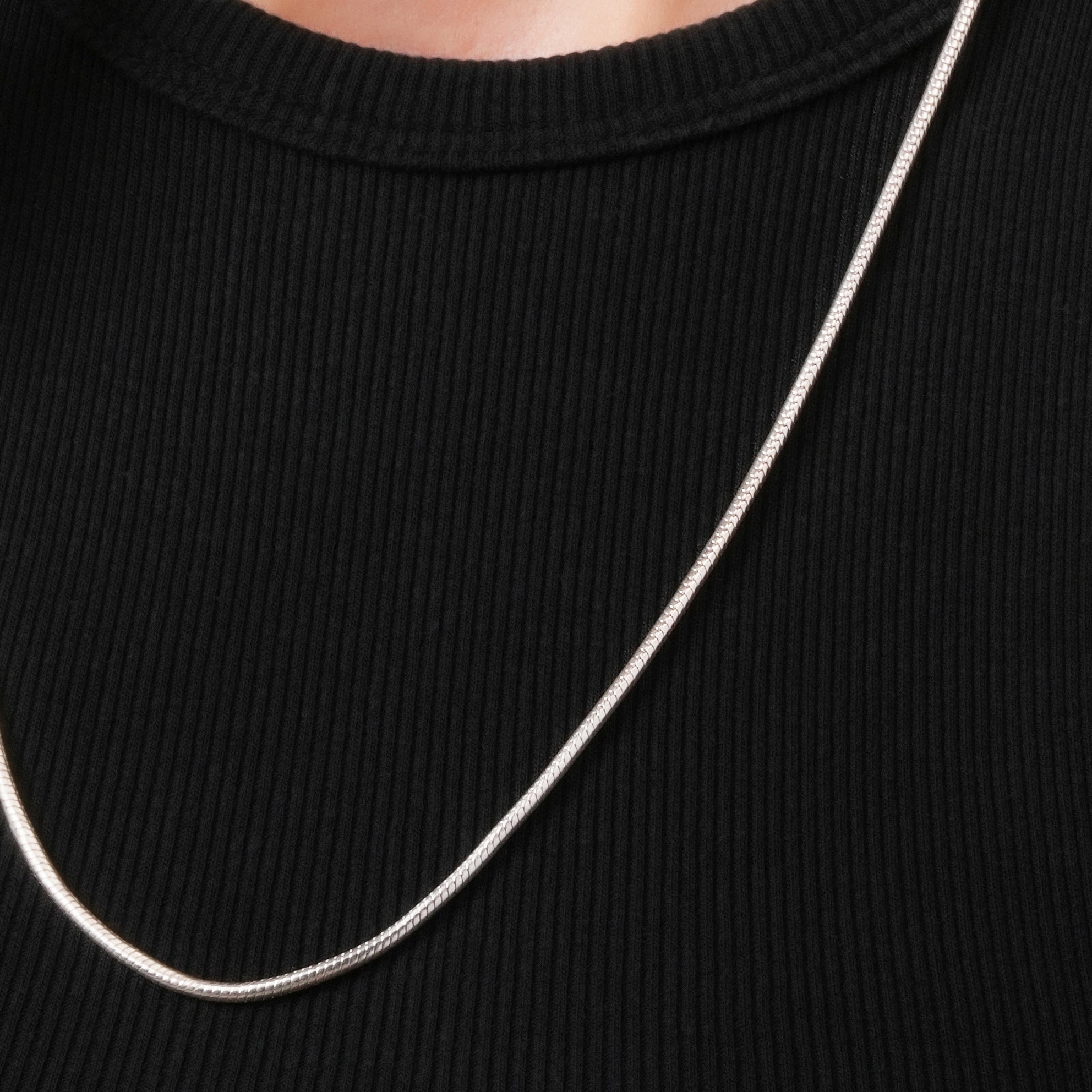 Snake Chain Necklace 925 Sterling Silver 2.1mm - Women's – VerveJewels