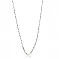 925 Sterling Silver Paper Clip Chain