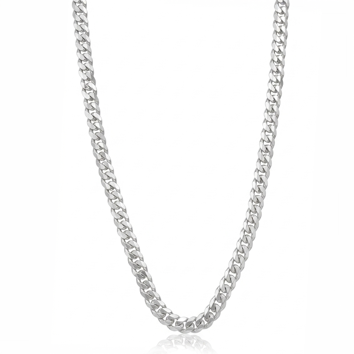 925 Sterling Silver 7MM Curb Chain