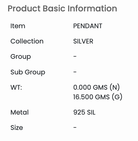 Sterling Silver 92.5 Lord Mahavir Pendant Necklace – Emblem of Peace & Enlightenment