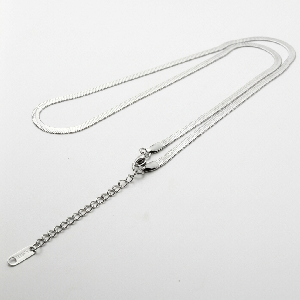 Premium 925 Sterling Silver Viper Chain - Lightweight, Durable & Effortlessly Elegant