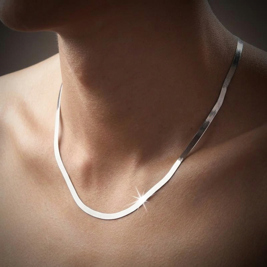Premium 925 Sterling Silver Viper Chain - Lightweight, Durable & Effortlessly Elegant